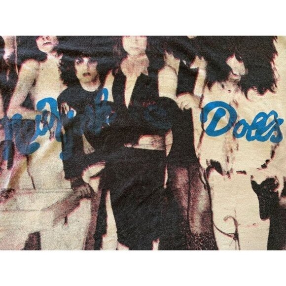 VINTAGE 1980s MOSQUITOHEAD NEW YORK DOLLS T-SHIRT Johnny Thunders David Johansen - Picture 5 of 10